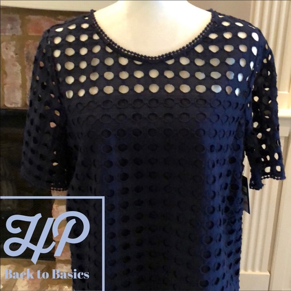 crown & ivy Tops - Crown & Ivy Eyelet Top NWT ✨HP✨